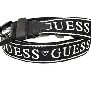 GUESS - NWT - THE JAGK BELT - SIZE LARGE / 38-40” BOLD BLACK & WHITE - S8